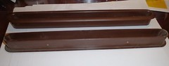 12″ Inch 1 Foot Long Oval Brown Plastic PAPER Desk Grommets