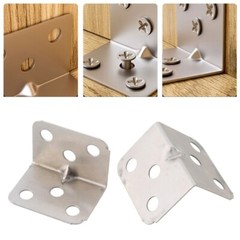 10Pcs L-Shaped Corner Code Joint Fastener Right Angles Brackets Cabinet