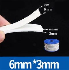 Self Adhesive Expanded PTFE Elastic Strip Gasket Tape Thickness3-5mm Width6-50mm