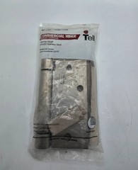 (QTY 2) TELL Spring Hinge Square Corners US32D H4545 4.5 x 4.5-In HG100318