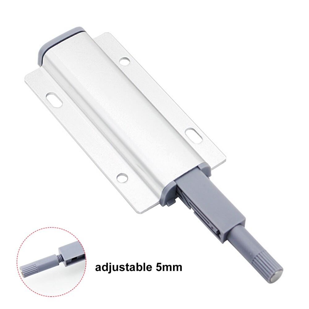1/4/10Pcs Silver Push-Open-Latch for Self Closing Drawer Door Furniture Hardware