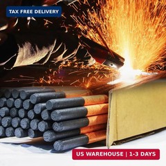 PATIKIL 20pcs 4mmx305mm(0.16″x12″) Carbon Arc Air Gouging Rods Copper Graphite C
