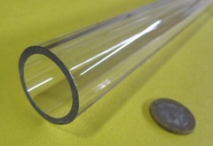 Kmac Polycarbonate Round Clear Tube / Tubing 1.25″ x 1.00″ (1 1/4″ x 1.0″)
