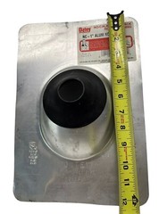 (Pk of 4) Oatey 3”-4” Galvanize Roof Flashing, 12923 1-1/4”-1-1/2, Boca 81-19