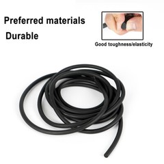 Solid Nitrile Rubber Cord O-Ring Strip Anti Oil Seal Gasket Dia 2 to 22mm Black