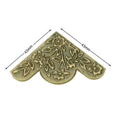4/12/20pcs Metal Corner Decorative Protectors Table Corners Cover 4 Color