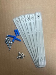 CLAY ALUMINUM STRAP AROUND GUTTER DOWNSPOUT STRAPS 2×3