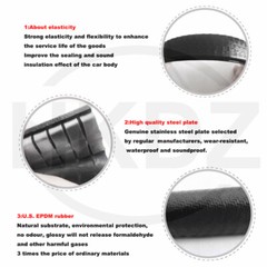 Edge Protector Strip Trim U Shape Guard Seal Rubber Car Door Boot U-profile Slot