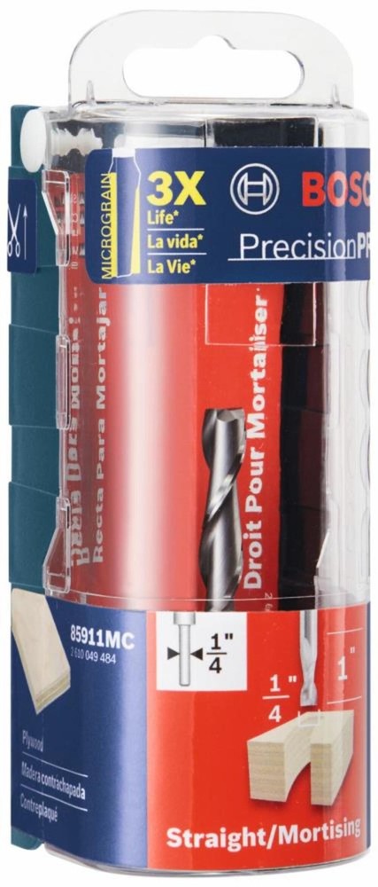 BOSCH (85911MC) Plywood Router Bit 1/4″ x 1″Precision