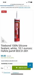 Titebond 10.1 Oz 100% Silicone Sealant – Clear Set Of 5