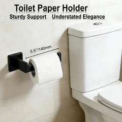 Taun Bathroom Hardware Set 5 Piece Matte Black Bathroom Accessories Set Sus304