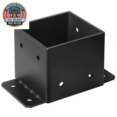 8X8 Post Base, 8-Gauge Heavy Duty Concrete Post Anchor Bracket | for Pergola, De