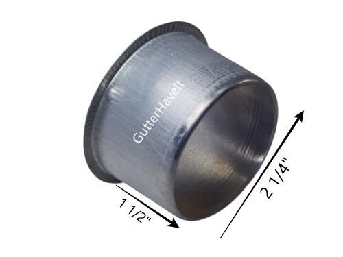 Package of 10 – 2 3/8 inch Aluminum Gutter Round Drain Outlet