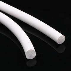 White Silicone Rubber Sponge Strip Foamed Cord Foam Seal Gaskets Dia 1mm-30mm