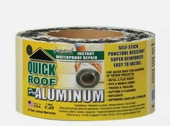 NEW! QUICK ROOF Aluminum Self Stick Instant Waterproof Repair 3″ x 25′ QR325