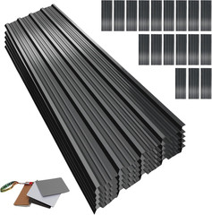 Metal Roofing Panels, L45.2×W17.72 Inch Corrugated Galvanized Steel Metal Roof P