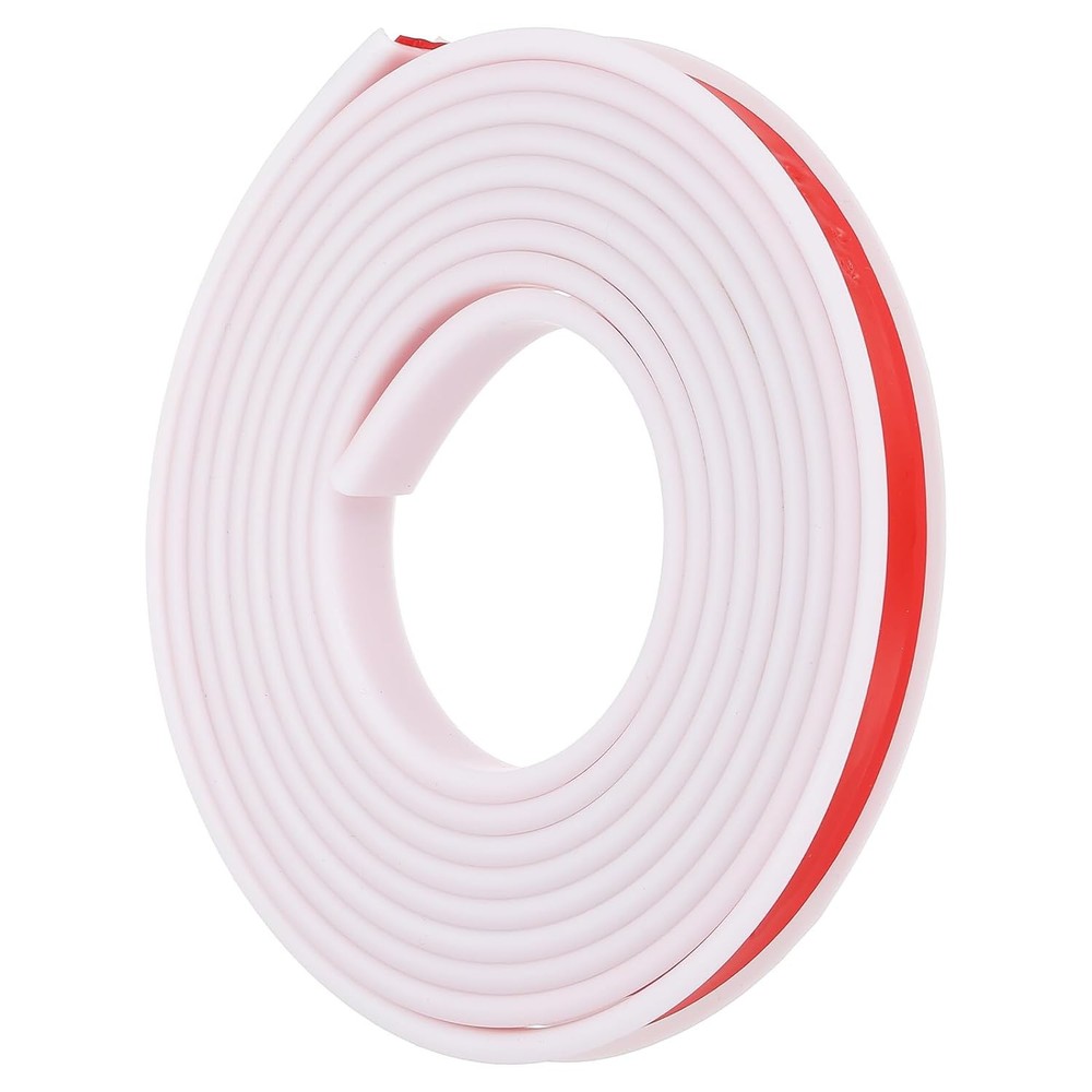 PATIKIL TPE U-Shape Edge Banding, 1/2 Inch x 16.4ft Self-Adhesive Flexible White