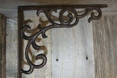 Antique Style Cast Iron Shelf Brackets Corbels 8 1/4″, Quantity Priced B-69