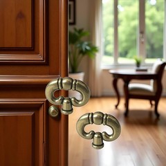 2Pcs Antique Bronze Ring, Cabinet Knobs Vintage,Vintage Black