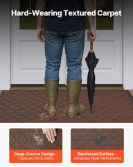 Front Door Mat, 47 x 35 in Commercial Floor Mat for Indoor and Outdoor, Modern S