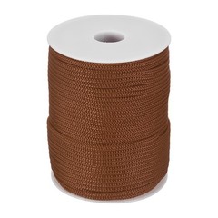 3/16 Inch Polypropylene Rope Braided Ropes, 255ft Nylon Rope Dark Brown