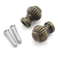 SDTC Tech 4-Pack Antique Lantern Pull Handle Mini Bronze Old Fashioned
