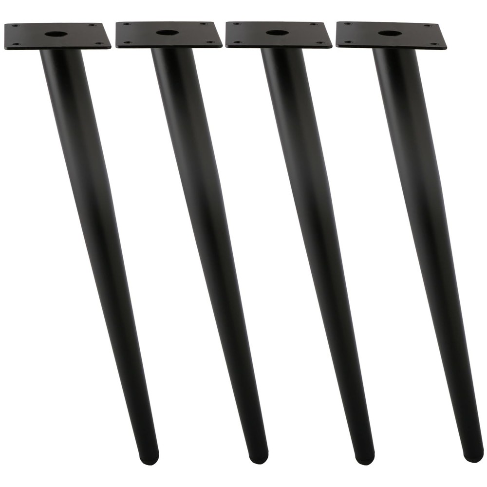 ALXEH Oblique Furniture Leg 30 Inch, Slant Tapered Metal Coffee Table Legs 4pcs,