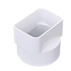 HIPS Downspout Adapter, 3X4 In. Downspout X 4 In. S&D Hub