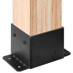 8×8 Post Base, Heavy Duty 8 Gauge Steel Concrete Post Anchor for Pergola, Deck