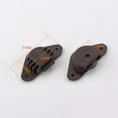48PCS Cabinet Sliding Door Pulley Set for Wardrobe Smooth Sliding 57MM ABS