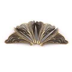 8PCS 20x26mm Antique Corner Protectors Bronze Tone for Case Box Corners For