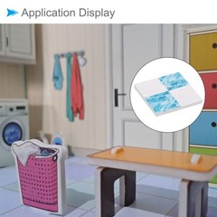 Dollhouse Flooring, 1.18″ Square, Wood Miniature Floorboard (Blue), 9-Pieces