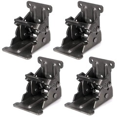 Space-Saving Foldable Brackets – Mounting Screws Included
