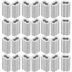 100pcs Throttle Cable Ends Wire Crimps Cable Crimps Wire Rope Clamp Crimping