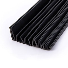 Black Edge Protection Frame Profile: Rubber Edging, U-Profile Trim, Slot Seal