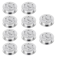 10pcs Wardrobe Mesh Hole Stainless Steel Louver Ventilation Cover Set