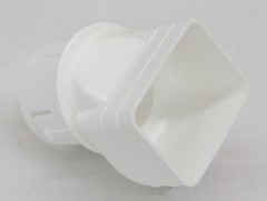 Plastic Universal Downspout to Drain Tile Adapter – 6 ct