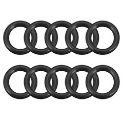 O-Ring Nitrile Rubber 19mm x 27mm x 4mm Sealing Rings Seals 10Pcs
