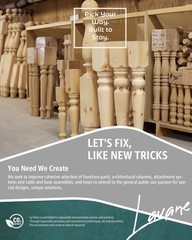 La Vane 29X5X5 Inch Wooden Chunky Farmhouse Table Legs Set Of 4 Solid Wood