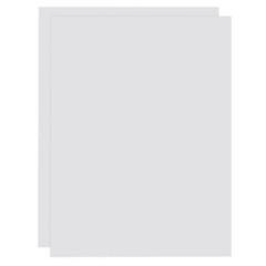 2 ABS Plastic Sheets 0.04″Thick 12″x16″ DIY, White