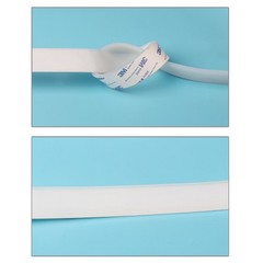 Silicone Rubber Strip Self-adhesive Flat Seal Strip Buffer Anti-Slip Translucent