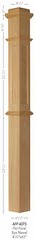 AFP-4375 Red Oak Actual Flat Panel Box Newel Post