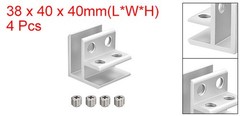 90 Degree Glass Clamp, 4pcs for 8-12mm Aluminum Alloy Double Side Glass Holder