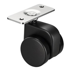 Swivel Casters with Brake – Cold Rolled Steel and Plastic Construction