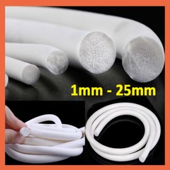 Silicone Rubber Foam Sealing Strip Round Bar Gasket For Cabinet Door Seal 1-25mm