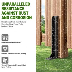 Fence Post Repair Kit 33.62″ Steel Anchor Spike – Quick Fix for Leaning Posts