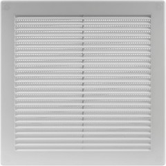 10″ x 10” Inch White Square Vent Grille with Protective mesh. Lightweight Plast
