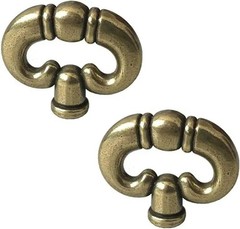 2 Pcs Antique Bronze Ring, Vintage Style Drawer Knob Ring with Back Copper