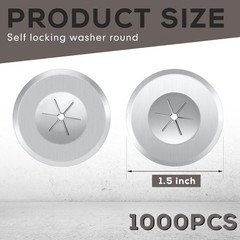1.5 Inch Perforated Insulation Pins Self Locking Washers Flat inches