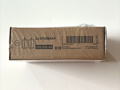 IKEA STUBBARP Leg Adjustable White Stained Oak Effect 2-pack 202.935.68 New